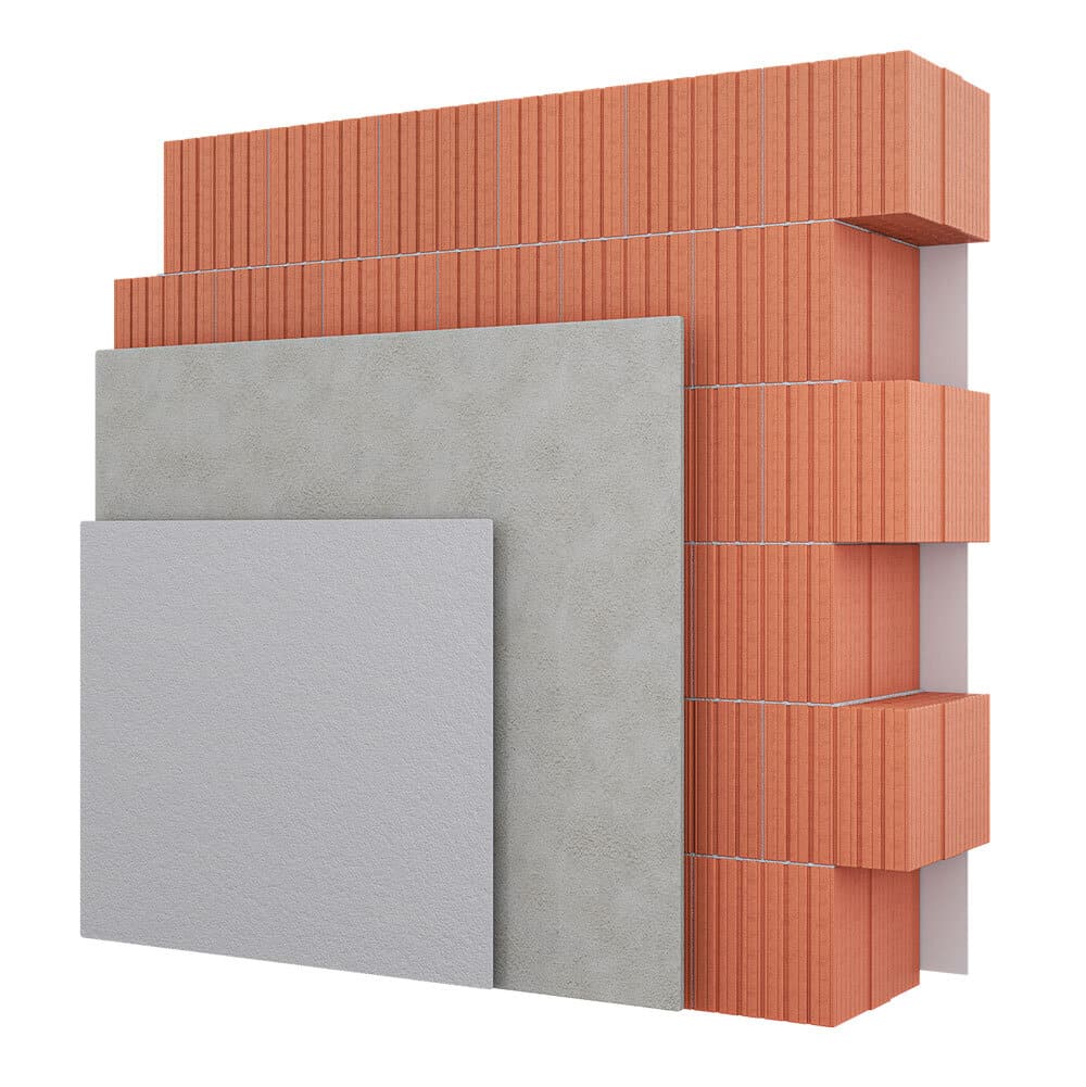 Wandaufbau der BRAUN Klima Wall für den Kellerbau